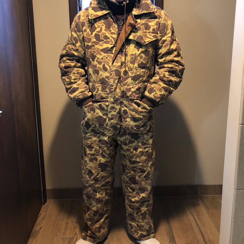 Vintage Camouflage One Piece Suit | Mens Medium